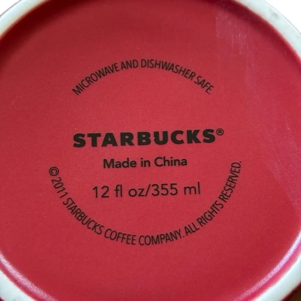 Starbucks Christmas Holiday 2011 12oz Limited Edition Coffee Mug